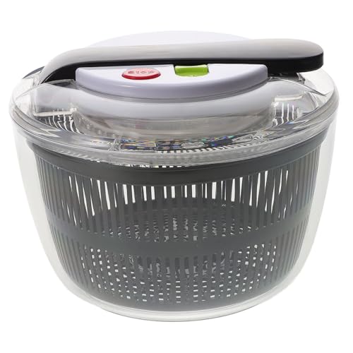 Alipis deshidratador de ensaladas Centrifugadora de ensaladas Escurridor de ensaladas centrifugador de ensalada hilanderos vegetales cesta de filtro de cocina páginas Black