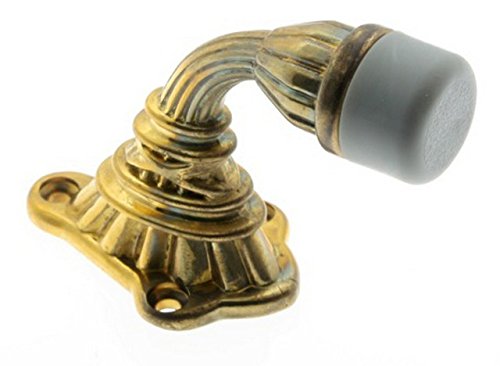 IDH by St. Simons13200-3NL Ribbon & Reed Crane Door Stop, Polished Brass No Lacquer