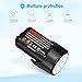 Powerextra Upgraded 2 Pcs 10.8V-12V 3000mAh Li-ion Replacement Battery, Compatible with Bosch BAT411 BAT411A BAT412 BAT413 GBA12V30 BAT414, 2 Pack