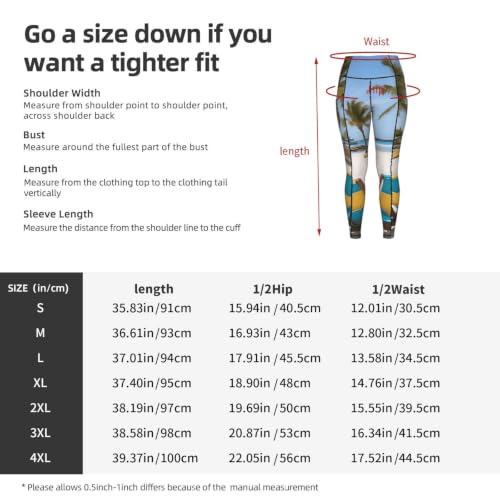 Conjunto de leggings con estampado de palmeras para mujer 5