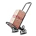Taschenanhänger Faltwagen Treppenwagen Großraumwagen Tragbarer Lieferwagen Für Supermärkte Wagenhaus Gewerbe 70 Kg Tragend (Color : Black, Size : 42 * 28 * 70cm)