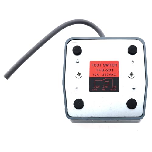 E-outstanding Interruptor de pedal de plástico antiderrapante momentâneo com mãos livres de 16 cm