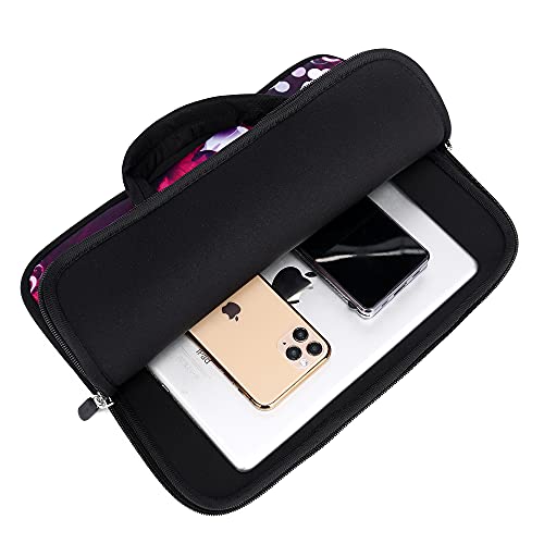 Baocool 11" 11.6" 12" 12.1" 12.5" inch Laptop Carrying Bag Case Notebook Ultrabook Bag Tablet Cover Neoprene Fit Samsung Google Acer HP DELL Lenovo Asus (11 11.6 12.1 12.2 inch, Purple Butterfly)