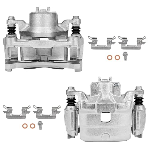 Image of SCITOO Front Left+Right Brake Calipers With Bracket 19B7102 19B7103 For Nissan For Altima 2013-2019 For Nissan For Leaf 2014-2017