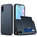 🎀【Conception Porte Coulissante】For etui Huawei P30 silicone est conçu avec un clip de carte coulissant, vous pouvez pousser le couvercle coulissant pour mettre vos cartes rend vos cartes ne pas facile à tomber, plus sûr, alors ne vous inquiétez pas, vous perdrez vos cartes.