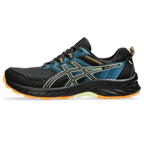 ASICS Men's Gel-Venture 9 Running Shoes, 12, Black/Cool Matcha