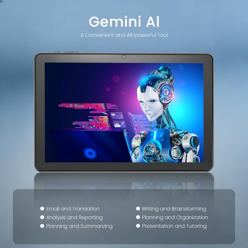 Paaxoo Android 16 Tablet, 25,7 cm (10,1 Zoll), HD IPS, 26 GB RAM, 128 GB ROM, WiFi（Grau – Ansicht 5