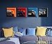 JiazuGo Modern Car Posters Decor Mens Room Wall Art Prints Classic Supercar Picture Paintings for Boys Room Cool Racing Sports Car Canvas Poster Decor Man Cave Car Room Bedroom Office with Frame