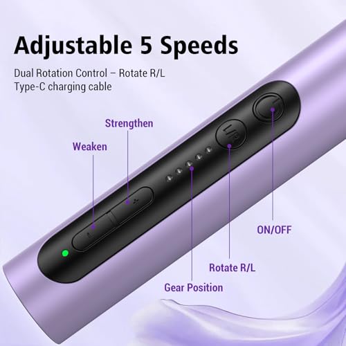 Lime à ongles sans fil à 5 vitesses : perceuse électrique rechargeable multi-usages