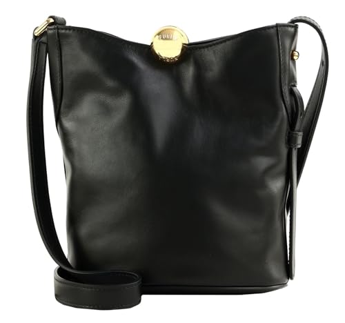 Furla Sfera Soft Mini Bucket Bag Nero en cuir noir