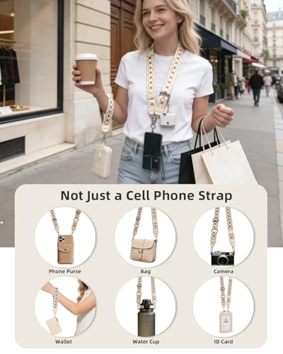 Clip and Go Strap for Phone with Wallet Crossbody and Earbuds Bag, Save the Girls Phone Strap with Wallet and Purse — view 4