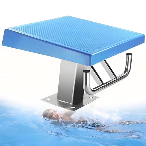 COAKUE Blocco di partenza per Piscina, trampolini Antiscivolo in Acciaio Inossidabile, per Piscine Private, stadi, competizioni al Coperto e all'aperto A