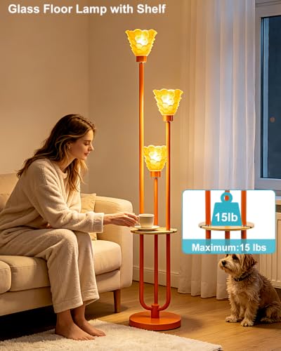 Image of Lightdot Globe Floor Lamp with LED Bulbs Included, Dimmable Floor Lamps,Unique Modern Standing Tall Lamp for Bedroom Living Room /Sofa Beside /Corner Decor-Gold