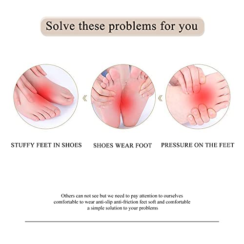 Image of Forefoot Pads Metatarsal Forefoot Pads for Women High Heels Shoes Honeycomb Fabric Forefoot Pad Soft Ball of Foot Cushion Pads for High Heels Toe Socks for Heels Women Men