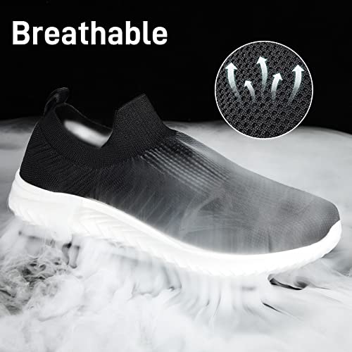Image of JIAFO Mens Shoes Walking Shoes for Men Mens Slip On Shoes Sneakers for Men, Casual Athletic Running, Lightweight Breathable Mesh Knit