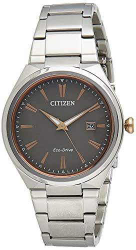 Citizen Men's AW1376-55H Silver Stainless-Steel Eco-Drive Dress Watch