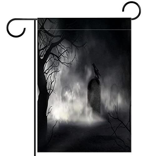 Drapeau de bienvenue Halloween extérieur double face décoration 30x45