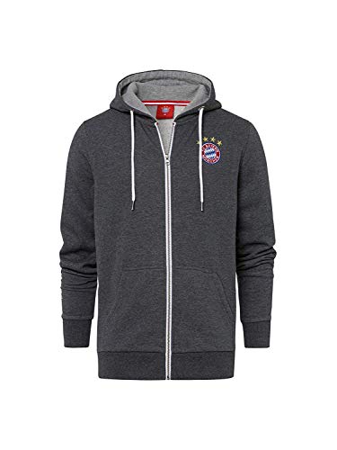 Preisvergleich Produktbild FC Bayern München Jacke / Sweatjacke ** Kapuzenjacke Classic anthrazit ** XXL