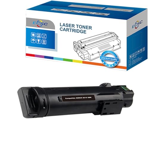 ECSC Toner Cartridge For Printer, Compatible With Xerox Phaser 6510 6510DN 6510DNI 6510N, WorkCentre 6515 6515DN 6515DNI 6515DNW 6515N 6515NW Black(1-PacK)