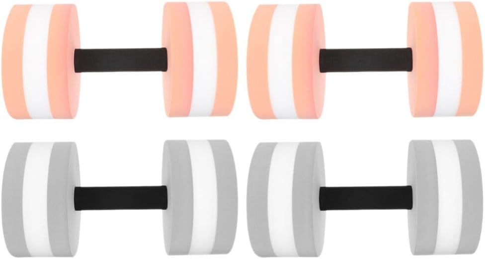 Baluue 4pcs Water Dumbbells for Aquatic Aerobics Lightweight Hand Weights for Pool Exercises Ergonomic Design for Lower Back and Core Strengthening for Water Workouts