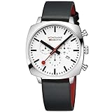 Schließe: Dornschließe Mondaine Herrenuhr Chronograph Grand Cushion Set Schwarz MSL.41410.LBV.Set