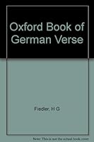 The Oxford Book of German Verse B005RG3108 Book Cover