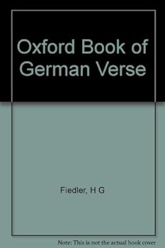 Hardcover The Oxford Book of German Verse Book