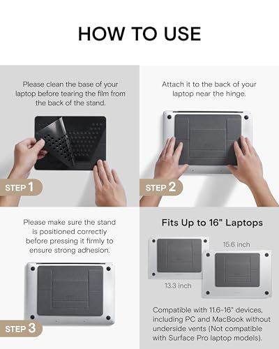 MOFT Adhesive Laptop Stand — Ultra-Portable Foldable Riser — view 8
