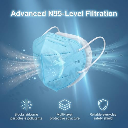 Image of Reusable & Washable Face Mask - Breathable Foldable Non-Woven Fabric Mask with Adjustable Ear Loops for Everyday Use, Comfortable Unisex Fit