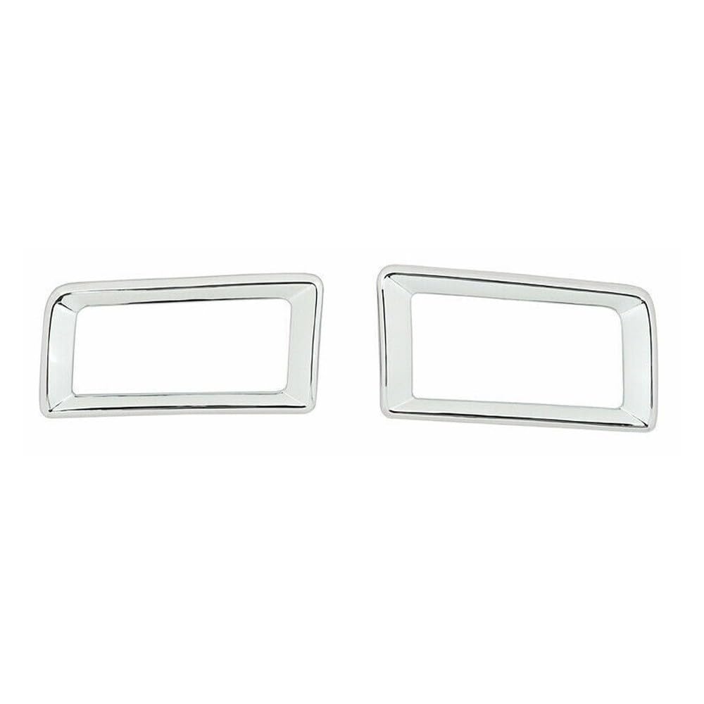 Chrome Center Console Air Vent Trim Covers For Dodge Ram 1500 2010-2017 - Set Of 2