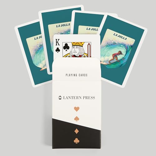 Lantern Press La Jolla, California, Baraja Póker 52 cartas miniatura 6