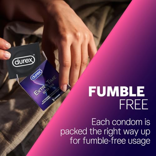 Image of Durex Extra Time Ultra Thin Condom 10 Count (Pack of 3)