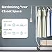 HOKEEPER Clothes Rack, Rolling Clothing Racks for Hanging Clothes, Portable Clothes Rack with Lockable Wheels, Commercial Heavy Duty Garment Rack for Bedroom, Living Room, Laundry, Balcony