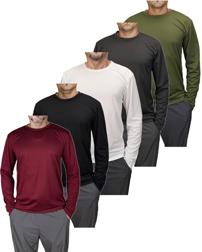 T-shirt manches longues homme anti humidité pour l'entraînement