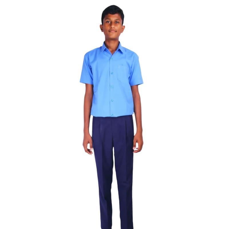 Image of AMBIKA STORES & READYMADES School Uniform - Pant for Boys, Cotton Shorts, Elastic Waist Half Pants, Regular Fit Sports Shorts