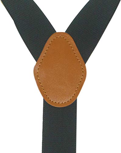 Image of Mens Suspenders with 3 Swivel Hooks Belt Loops 1.4 Inch Wide Heavy Duty Adjustable Braces