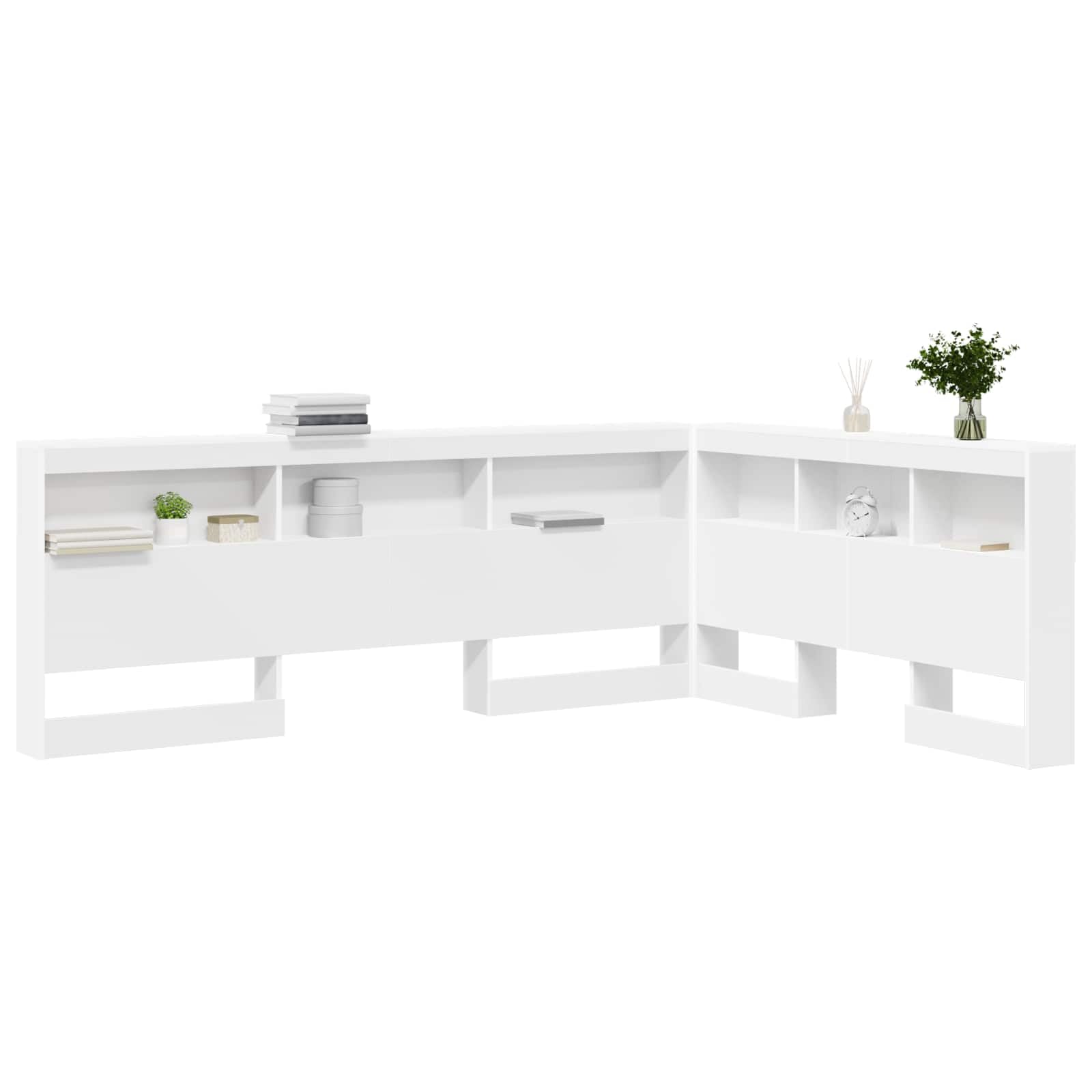 Tête de lit de rangement en bois avec étagère, 140 cm, moderne, durable, avec station de charge, pour chambre à coucher