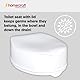 Homecraft Savanah Raised Toilet Seat 6 with Lid, Elongated & Elevated Lock Seat Support for Elderly, Handicapped and Disabled Users, White Colour