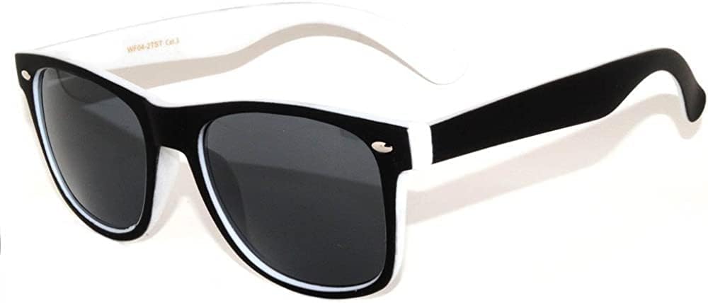 OWL Classic Retro Two -Tone Vintage Smoke Lens Sunglasses Mens and Womens