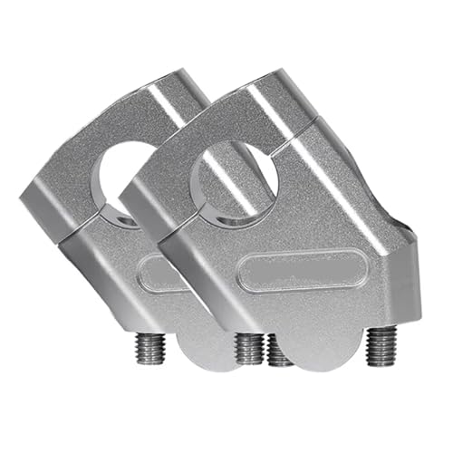 Rehausseurs de guidon Yamaha XJR pour éliminer la fatigue, pontets ajustables 22 28 mm argent