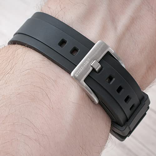 Image of StrapHabit Quick Release Rubber Watch Strap Band FKM 20mm 22mm 24mm
