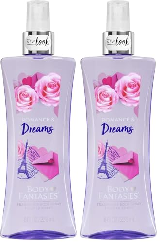 Image of Body Fantasies Signature Fragrance Body Spray, Romance and Dreams, 8 Fluid Ounce (Pack of 2)