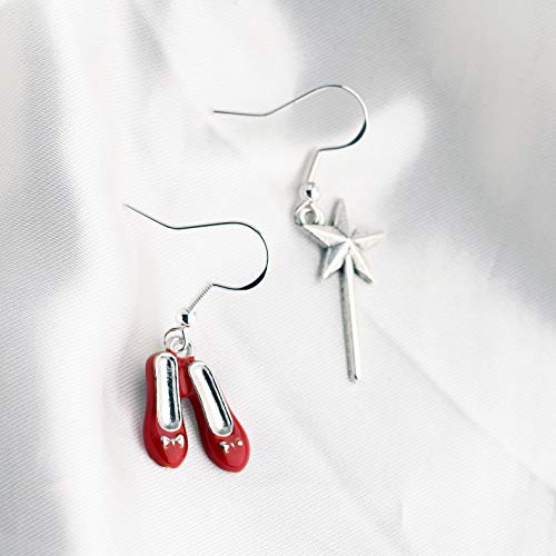 FUSTMW Sweet Home Bracelet Movies Inspired Bracelet There is No Place Like Home Red Enamel Shoes Charm (Red Enamel Shoes Earring Set) - Image 5