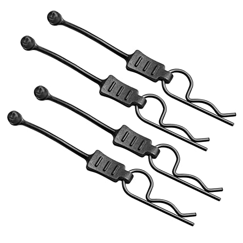 Gohobby Rc Body Clips With Pull Tabs For 1/10 1/12 1/14 Arrma Axial Scx10 Redcat Tamiya Hsp Himoto, 20-Pack (Black) #TOP4