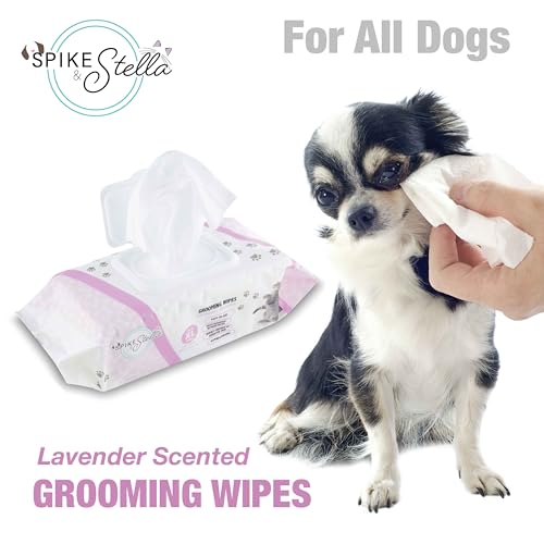 110 Pack Pet Grooming Wipes - Large & Extra-Large Sizes - Lavender, Aloe, & Unscented Variations - Hypoallergenic & Extra Durable - Perfect for Dogs & Cats, 8.6\"x7.8\"