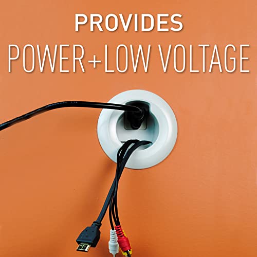 Wiremold Cord Management Kit, In Wall Flat Screen Tv Wire And Cable Hider Organizer, Recessed In Wall System, White, Cmk70 #TOP2