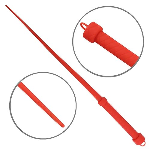 Image of Sex Whip for Adults - 25 inch Silicone Horse Spanking Paddle, Flogger for Couples, BDSM Toy for Sensual Play, Adult BDSM Crop, Erotic Spanking Whip, Sex Toy for Men & Women (Red)