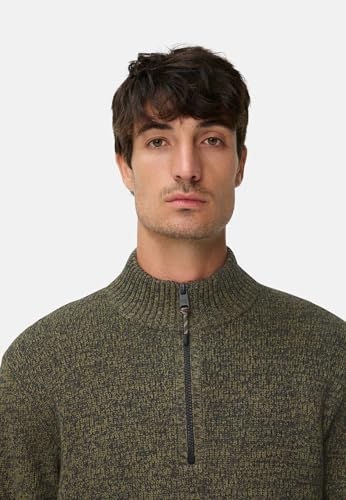 camel active Herren Strick-Troyer mit melierter Struktur Waldgrün, menswear-4XL – Ansicht 6