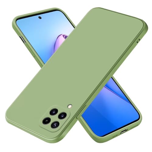 EASSGU Funda para Samsung Galaxy A22 4G / M22 4G / M32 4G (6.4' Inches), Carcasa de Silicona Suave de TPU - Verde Matcha