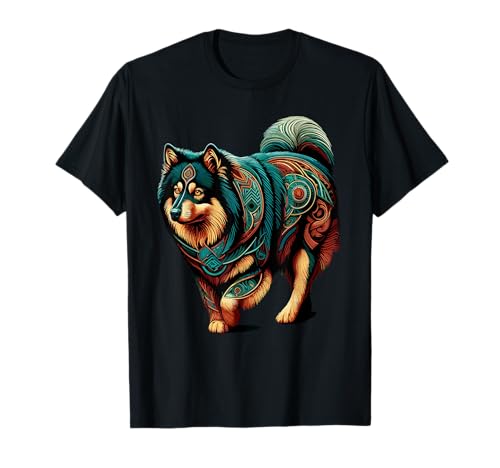 Mandala Art Finnish Spitz T-Shirt